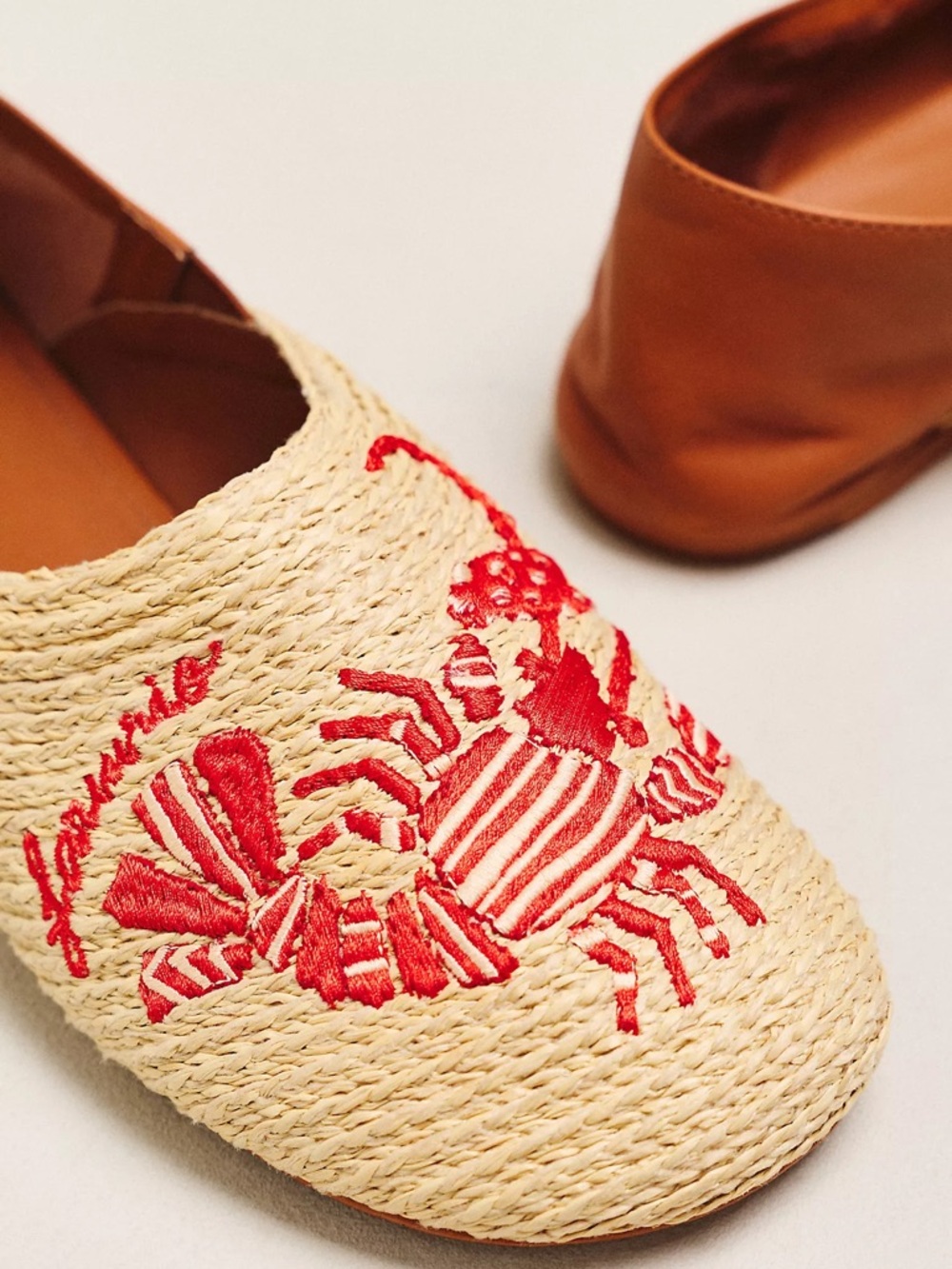 Farm Rio Lobster Raffia Flats - Picture 3 of 3